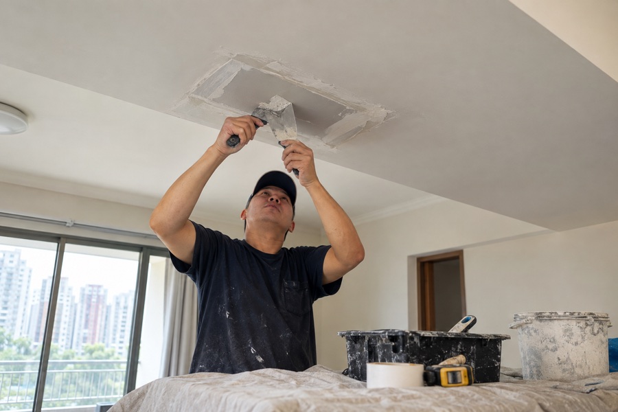 false ceiling repair 02 service work and finished interior