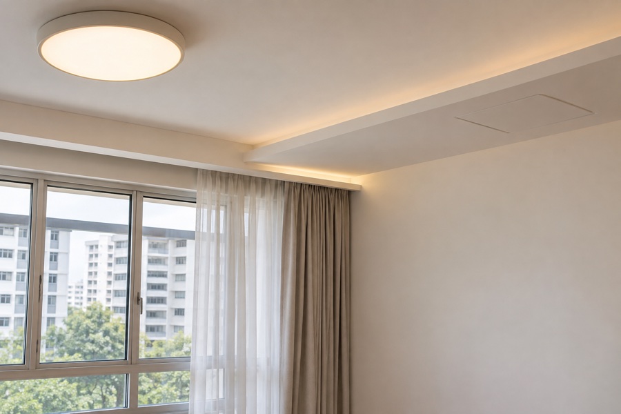 hdb false ceiling 06 service work and finished interior